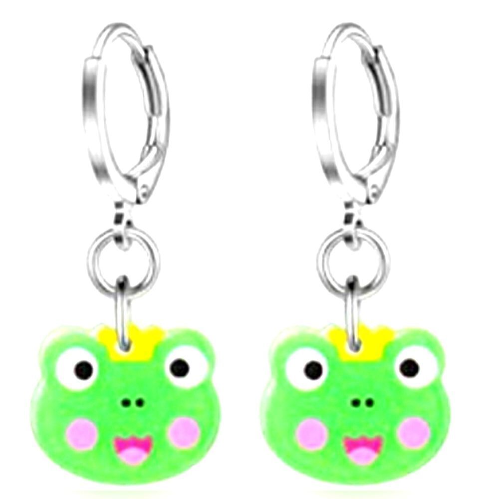 Hypoallergenic Acrylic Dangle Hoop Earrings